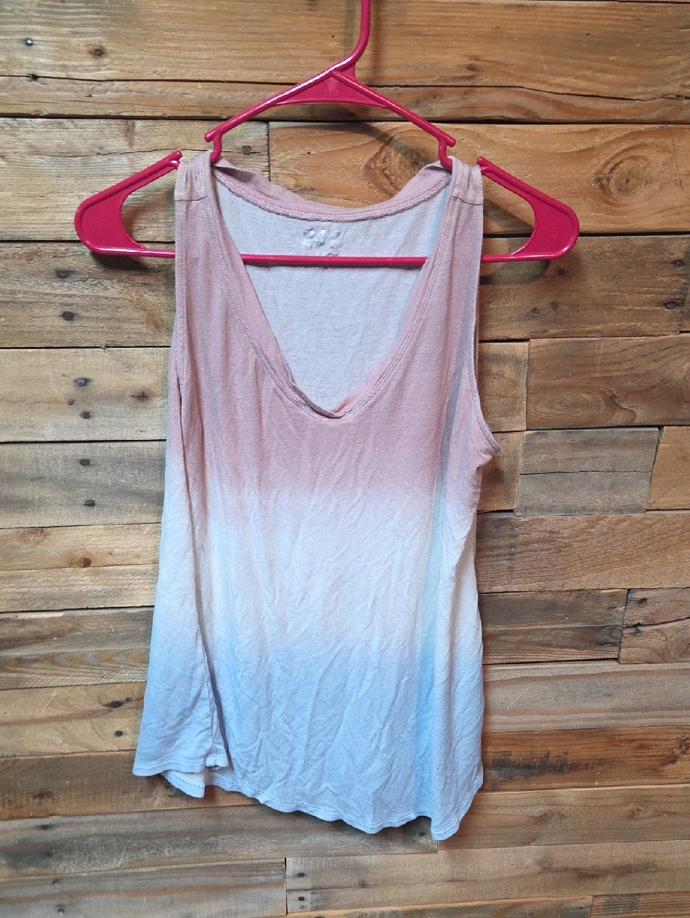 Women’s Ombre Pink to Blue Sleeveless Tank Top